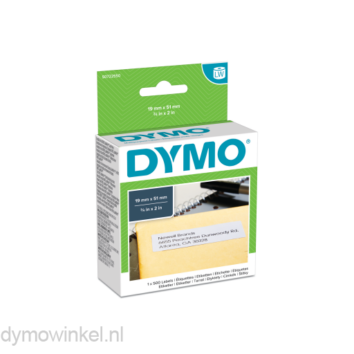 Afleiden herstel krans Dymo 11355 19x51mm verwijderbare multifunctionele etiketten | Dymowinkel